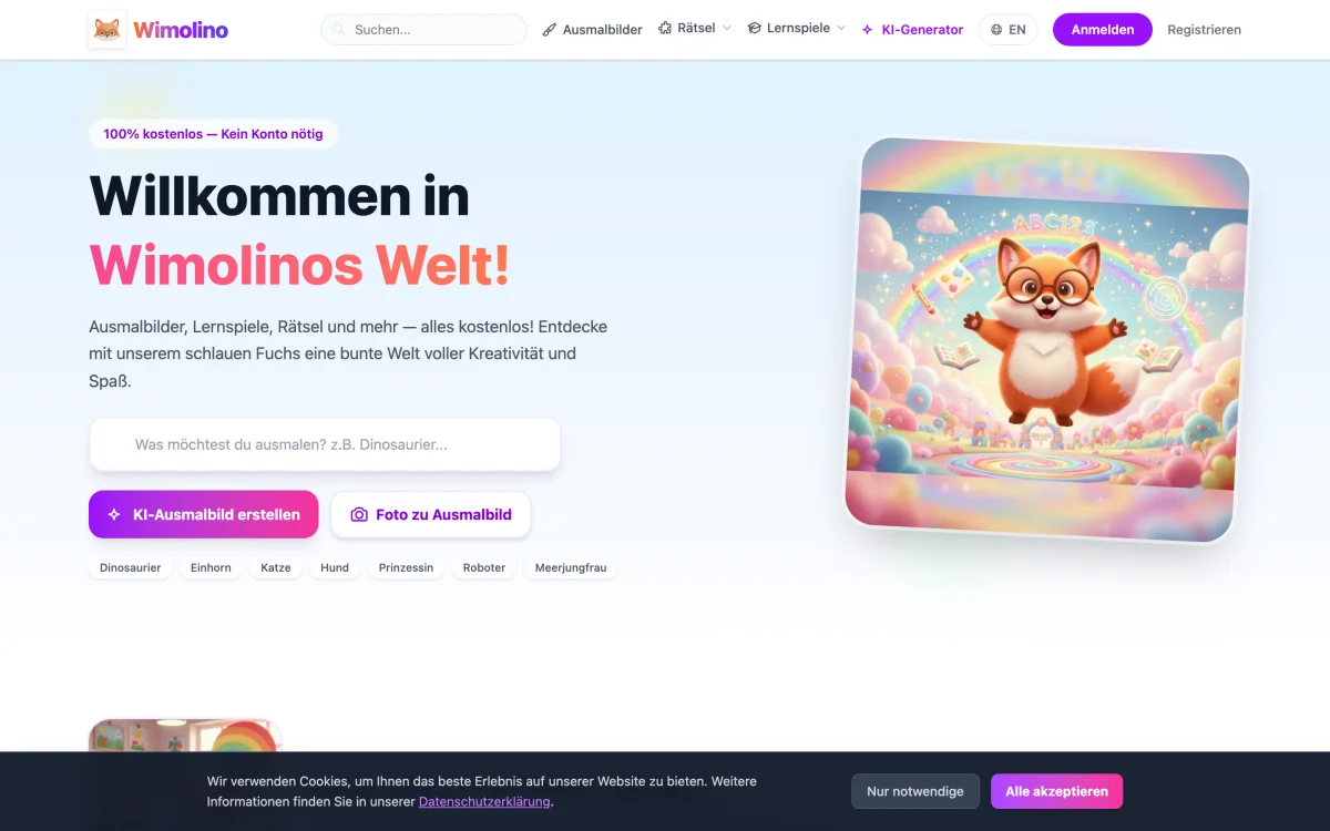 Wimolino screenshot 1