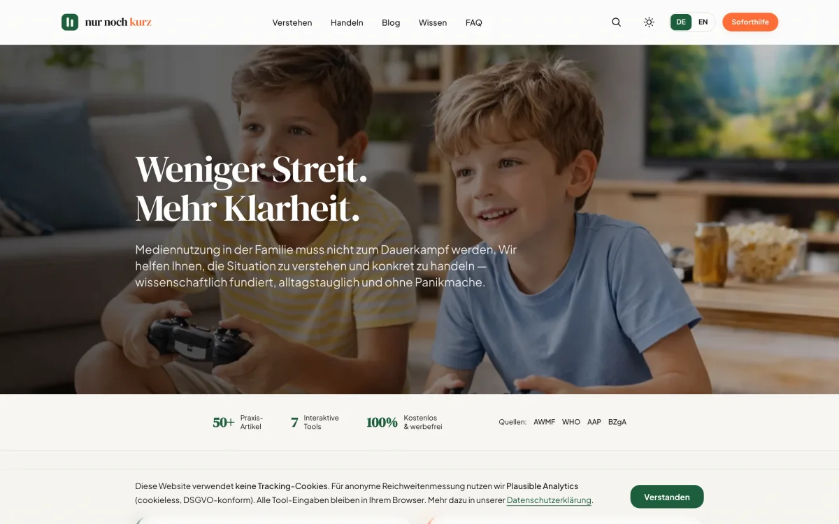 nurnochkurz screenshot 1