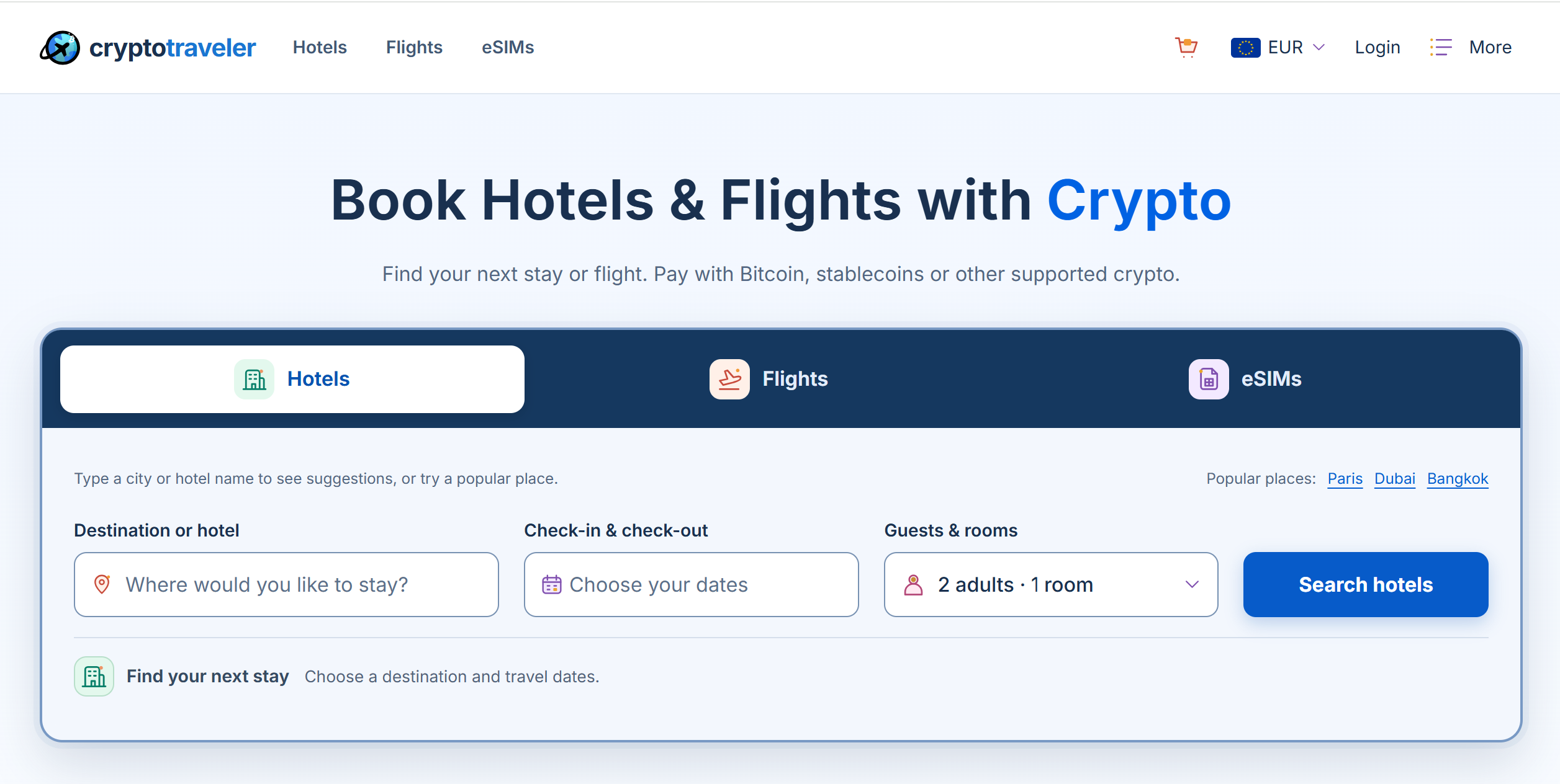CryptoTraveler screenshot 1